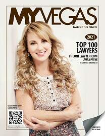 MYVEGAS Magazine, Talk of the Town 2021, Top 100 Lawyers, The One Lawyer, Laura Payne